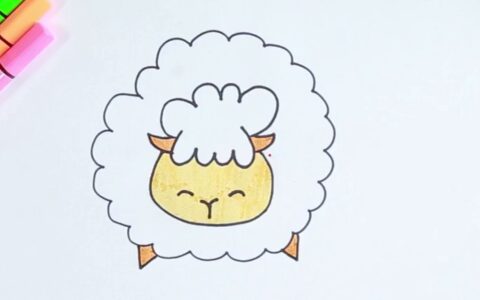羊简笔画（小羊怎么画简单可爱）