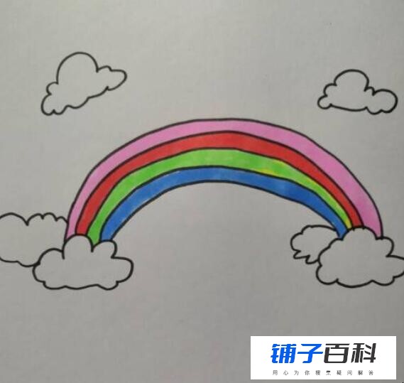 彩虹简笔画怎么画