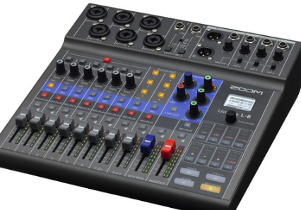 Zoom宣布推出LiveTrakL8数字混音器和多轨录音机