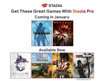 谷歌StadiaPro获得两个新游戏下个月将有更多新游戏