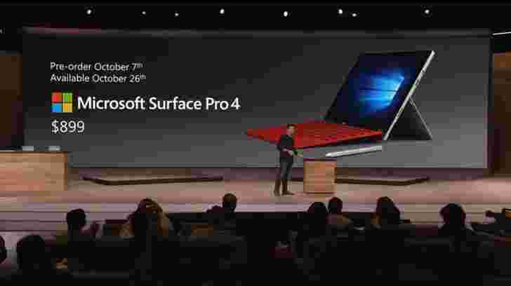 微软Surface Pro 4带来更大的屏幕和更强大的功能