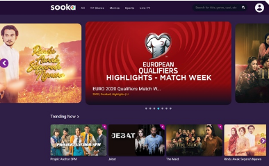 sooka在马来西亚推出免费流媒体和点播体育直播和本地内容节目
