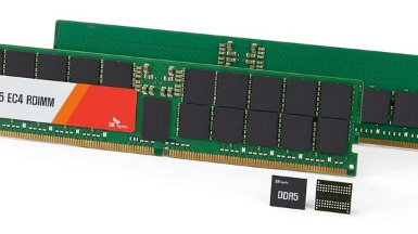 SKhynix开始出货首批24GbDDR5内存模块