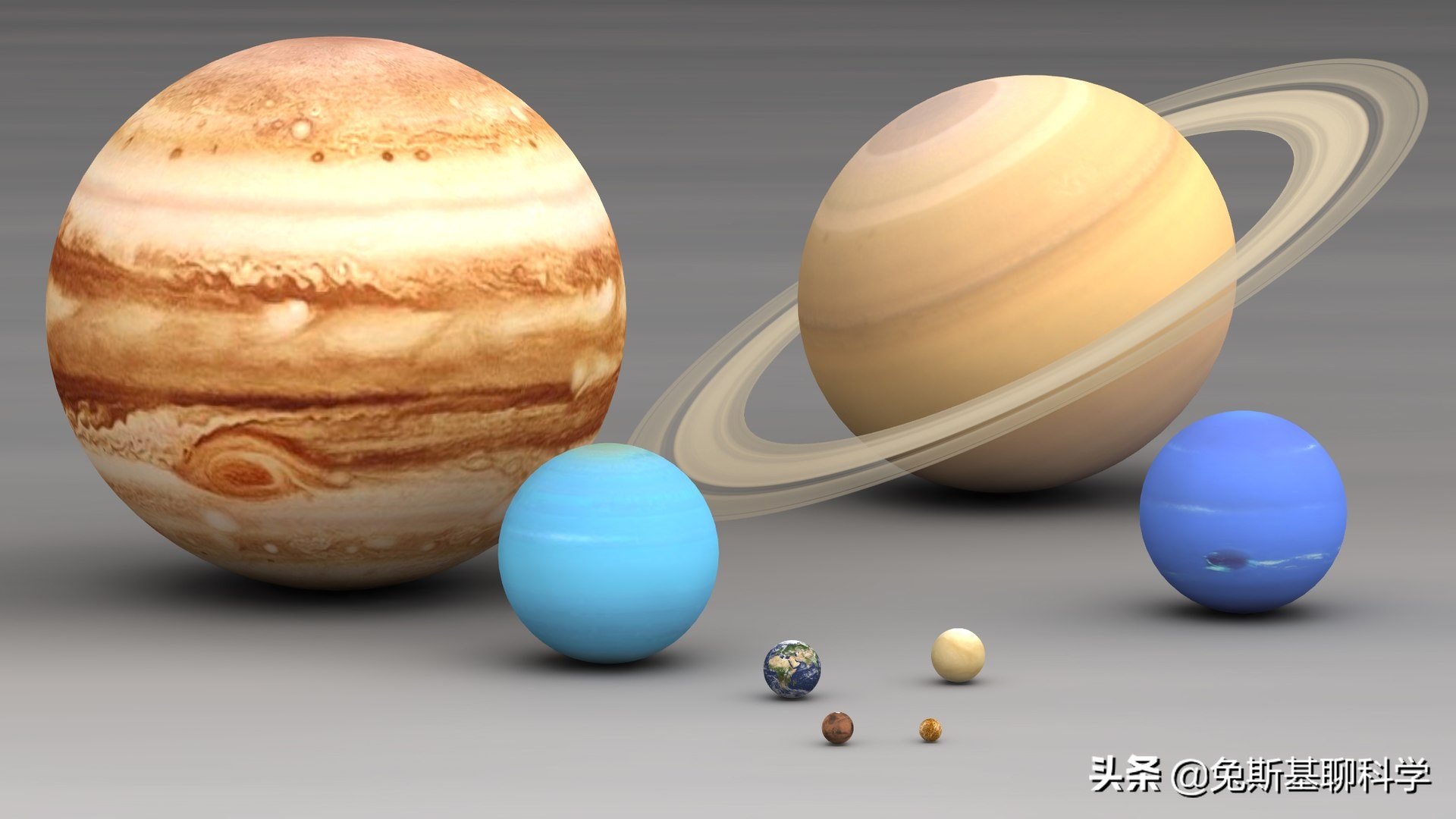 太阳系八大行星示意图（太阳系八大行星大小排名）