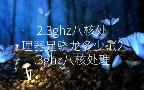 2.3ghz八核处理器是骁龙多少（2.3ghz八核处理器排名多少）