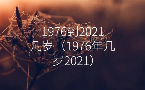 1976到2021几岁（1976年几岁2021）